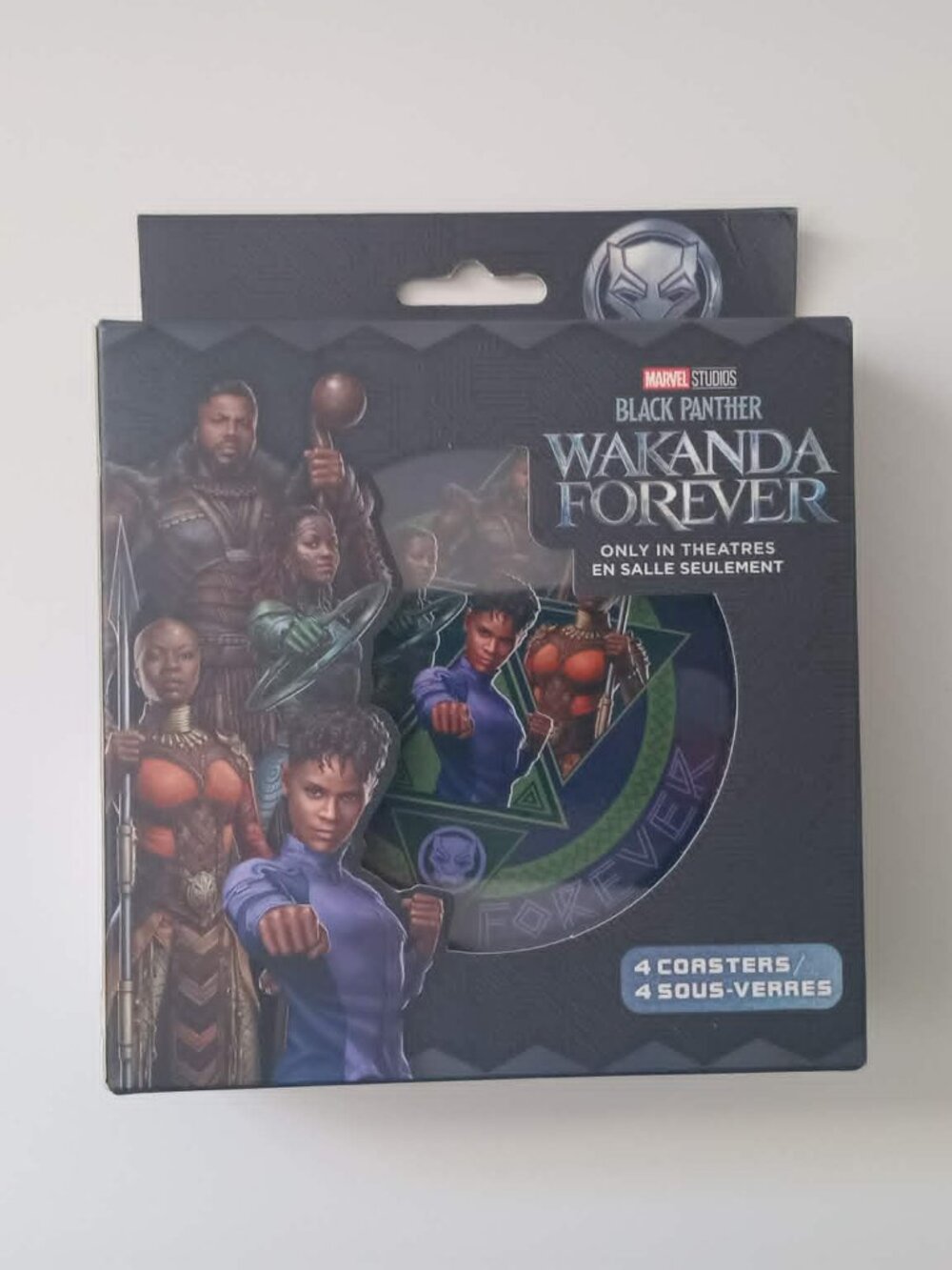 Black Panther Marvel Wakanda Forever 4 Coaster Set Cineplex Exclusive